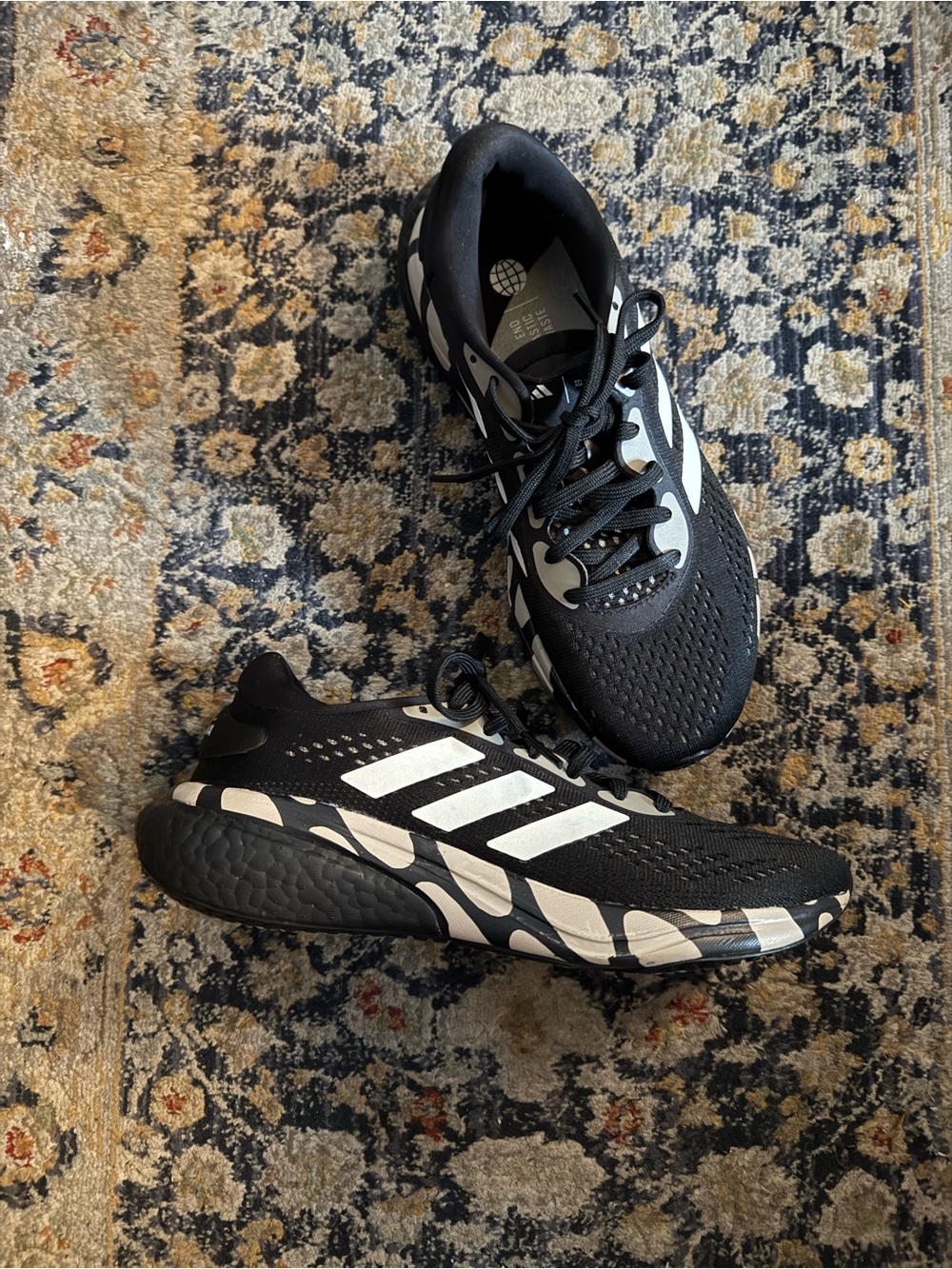 Adidas x Marimekko Black and White Men's Athletic Sneakers EXCELLENT EXCELLENT!!